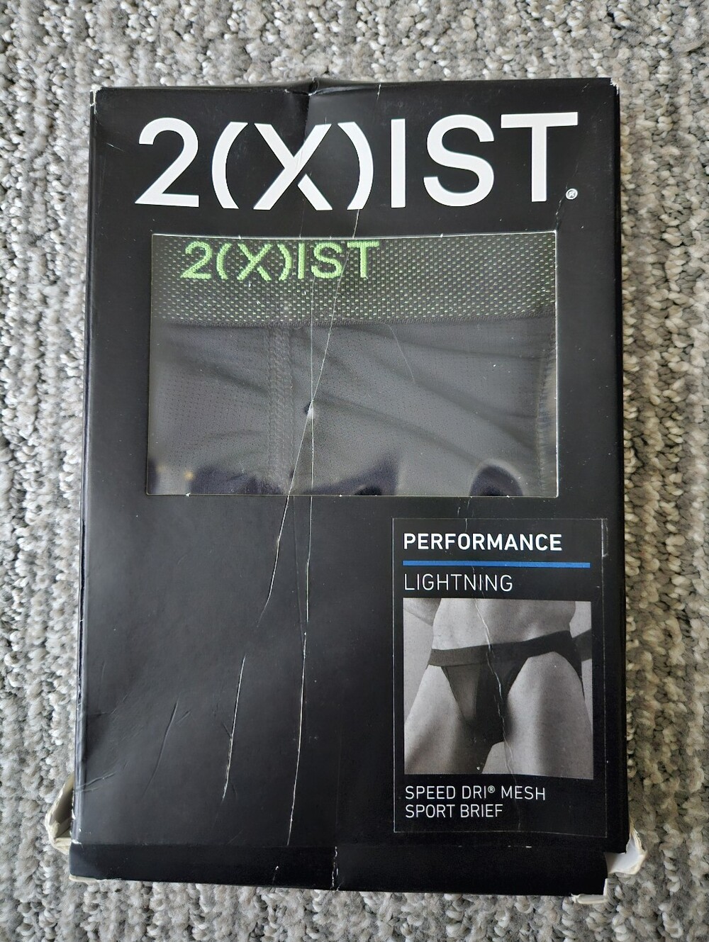 2Xist Performance Speed Dri Mesh Lightning Sport Brief Size Medium In Black NIB